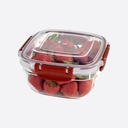 BOITE ALIMENTAIRE CARRE 900 ML MIX COULEURS 