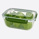 BOITE ALIMENTAIRE RECTANGULAIRE 4000 ML MIX COULEURS 