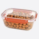 BOITE ALIMENTAIRE RECTANGULAIRE 4000 ML MIX COULEURS 