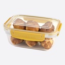 BOITE ALIMENTAIRE RECTANGULAIRE 1400 ML MIX COULEURS 