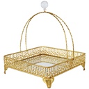 PANIER DECO METAL 25X28 CM MODELE OR 