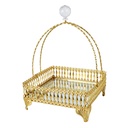 PANIER DECO METAL 27X18 CM MODELE OR 
