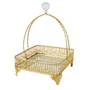 PANIER DECO METAL 27X18 CM MODELE OR 