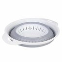 PASSOIRE RETRACTABLE 24X20X10 CM COULEUR GRIS/BLANC