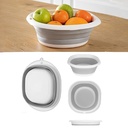 ENTONNOIR RETRACTABLE 20X13X9 CM COULEUR GRIS/BLANC