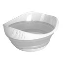 PASSOIRE RIZ RETRACTABLE 32X25X12 CM COULEUR GRIS/BLANC
