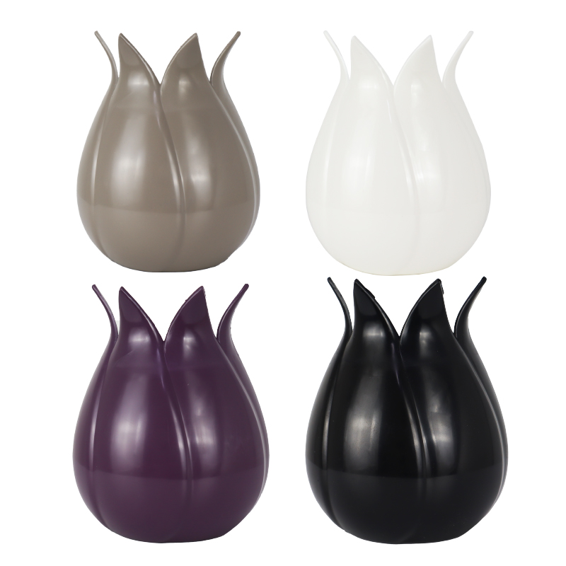 POT FLEUR DECO MURALE 19X7X14 CM MIX BLANC/NOIR/BEIGE/VIOLET