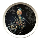 PLATEAU DECO ROND DIAMETRE 36 CM MIX BLANC/NOIR
