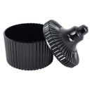 MINI POT PLASTIQUE 8X7 CM COULEUR NOIR