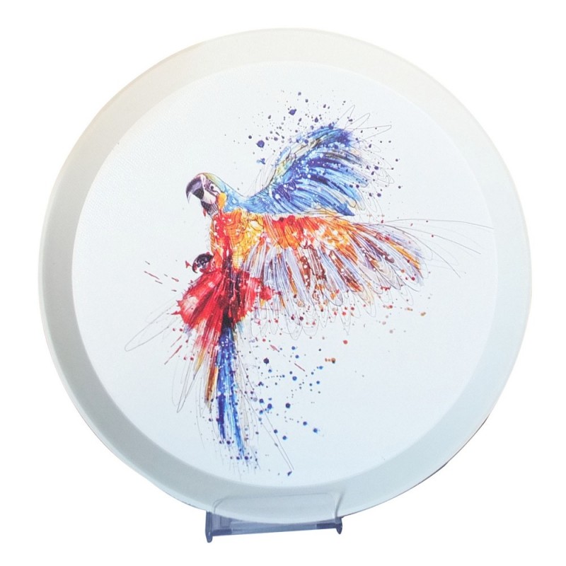 PLATEAU DECO ROND DIAMETRE 36 CM MIX BLANC/NOIR