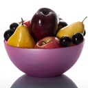 BOL LUXE VERRE 22 CM COULEURS MIX 