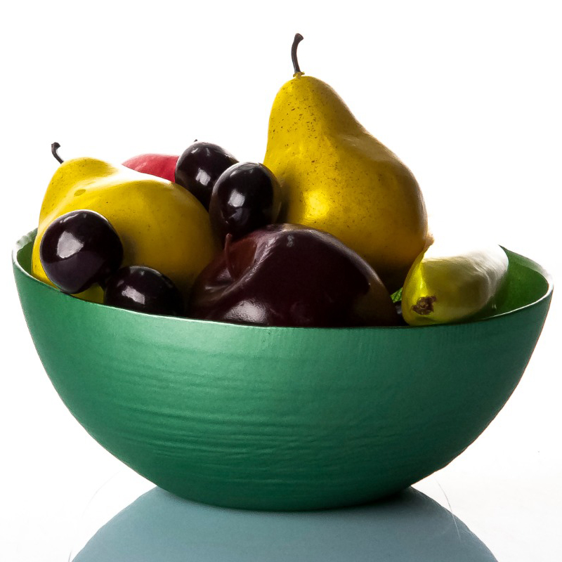 BOL LUXE VERRE 22 CM COULEURS MIX 