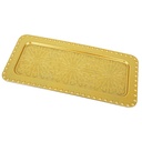 PLATEAU DECO PLASTIQUE 37X18 CM MODELE OR 
