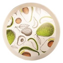 PLATEAU DECO ROND DIAMETRE 36 CM MIX BLANC/NOIR