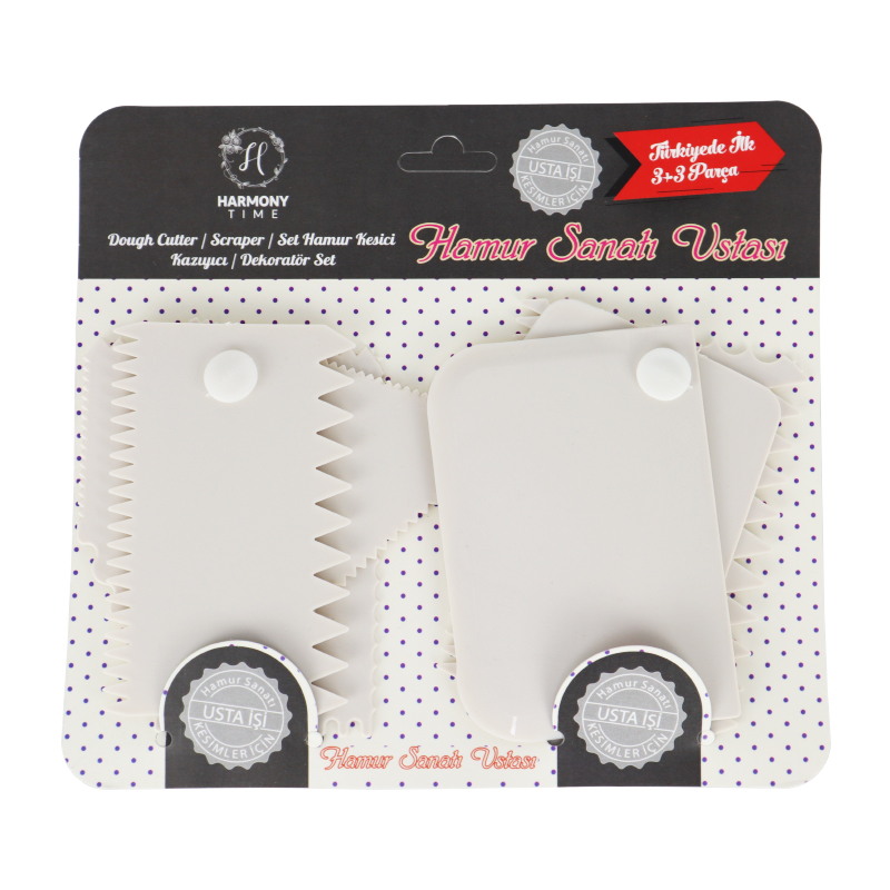 SET 6 PIECES COUPE PATE MIX BEIGE/VERT/BLANC