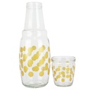SET BOUTEILLE AVEC VERRE 1000 CC MODELE OR 