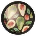 PLATEAU DECO ROND DIAMETRE 36 CM MIX BLANC/NOIR
