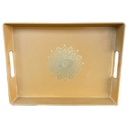 PLATEAU DECO 22*29 CM MIX ORANGE/VERT