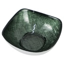 BOL DECO VERRE 14 CM MIX VERT/BEIGE/JAUNE/BLEU/ROUGE