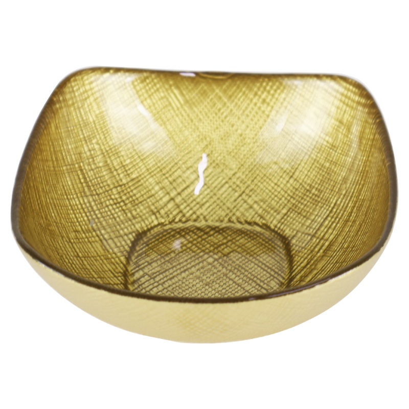 BOL DECO VERRE 14 CM MIX VERT/BEIGE/JAUNE/BLEU/ROUGE