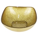 BOL DECO VERRE 14 CM MIX VERT/BEIGE/JAUNE/BLEU/ROUGE