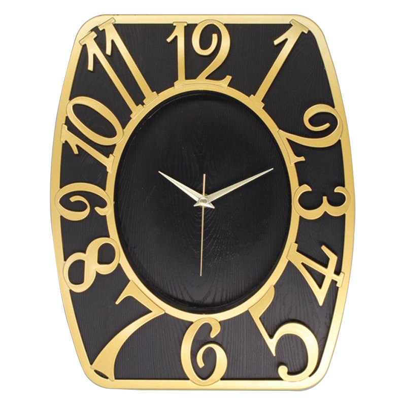 HORLOGE MURALE 37X31 CM MIX GRIS/NOIR 