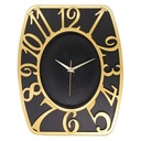 HORLOGE MURALE 37X31 CM MIX GRIS/NOIR 