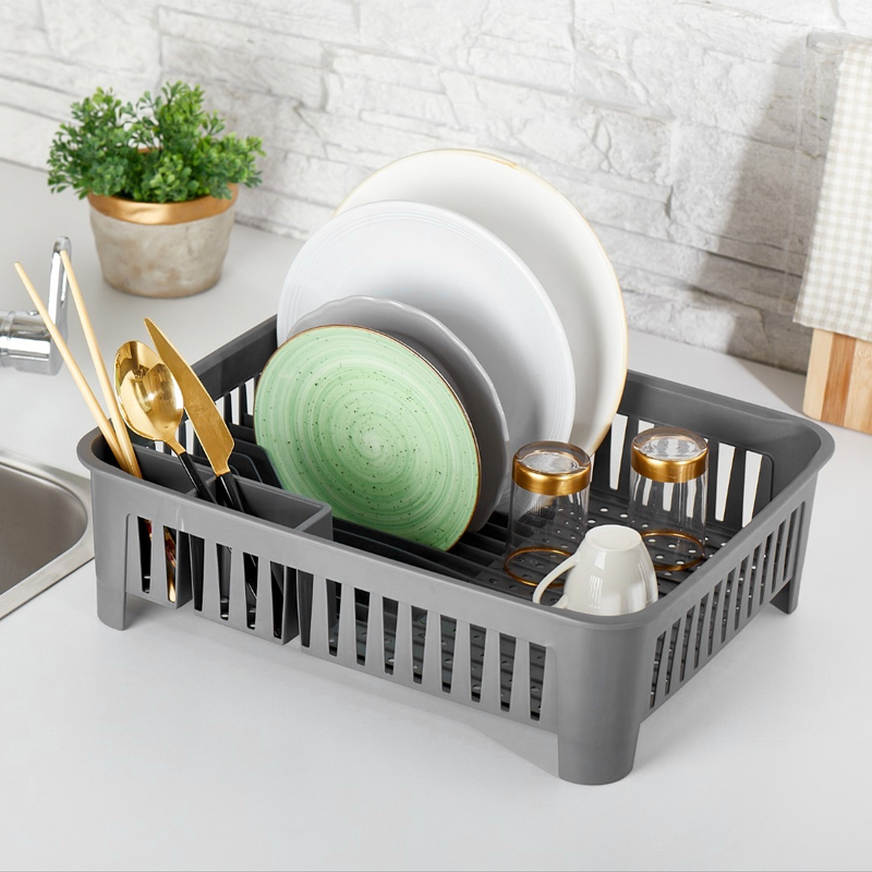 EGOUTTOIR COUVERT 40X12 CM MIX GRIS/BLANC/NOIR/BEIGE
