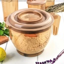 BOL A MIXER AVEC COUVERCLE 2.5 LITRES COULEUR MIEL