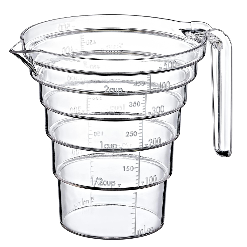 BOL A MESURER PLASTIQUE CRYSTAL 500 ML 