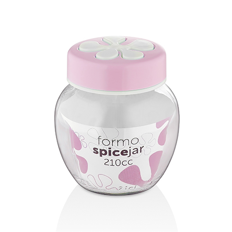 POT EPICE VERRE 210 CC MIX ROSE/VERT