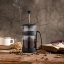 CAFETIERE BARISTA 400 ML VERRE MIX BLANC/ROUGE/NOIR