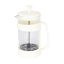 CAFETIERE BARISTA 400 ML VERRE MIX BLANC/ROUGE/NOIR