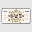 HORLOGE MURALE DECORATIVE 25 X 47 CM
