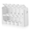 PORTE 30 ŒUFS 3 NIVEAUX  PLASTIQUE BLANC