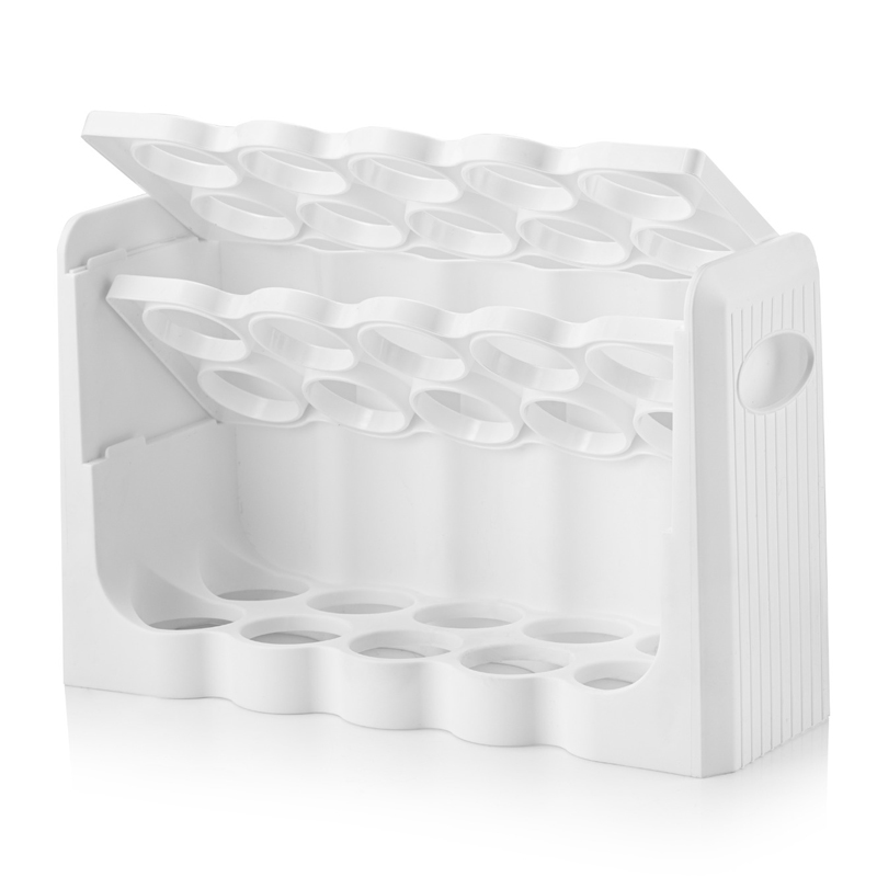 PORTE 30 ŒUFS 3 NIVEAUX  PLASTIQUE BLANC