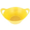 MINI BOL DECORATIF PLASTIQUE 17X15X7 CM MIX  JAUNE/BEIGE/BLEU/ORANGE