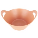 MINI BOL DECORATIF PLASTIQUE 17X15X7 CM MIX  JAUNE/BEIGE/BLEU/ORANGE