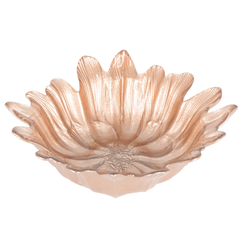 BOL VERRE 16 CM MIX ROUGE/OR/BRONZE