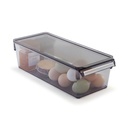 RANGEMENT REFREGIRATEUR AVEC COUVERCLE COULEUR MAT 29X15X10 CM 