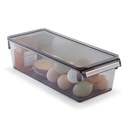 RANGEMENT REFREGIRATEUR AVEC COUVERCLE COULEUR MAT 36X15X10 CM 
