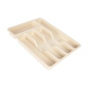 RANGE COUVERT PETIT MODELE 32X25X3,5 CM COULEUR MIX BLANC/BEIGE/GRIS