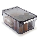 RANGEMENT REFREGIRATEUR AVEC COUVERCLE COULEUR MAT 31X18X15 CM 