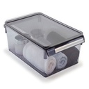 RANGEMENT REFREGIRATEUR AVEC COUVERCLE COULEUR MAT 31X18X15 CM 