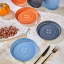 ASSIETTE PLASTIQUE 18 CM MIX COULEURS