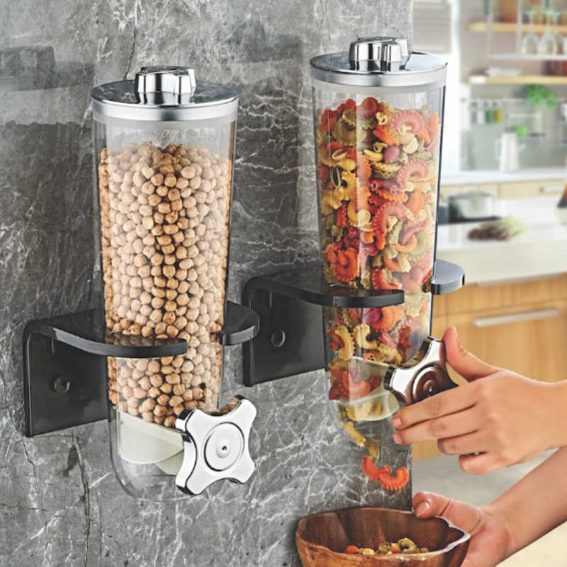 RANGEMENT CEREALES PLASTIQUE 35 X 11 CM FIXATION MURALE