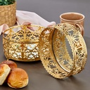 PRESENTOIR PANIER DECO METAL 15 CM MODELE OR 
