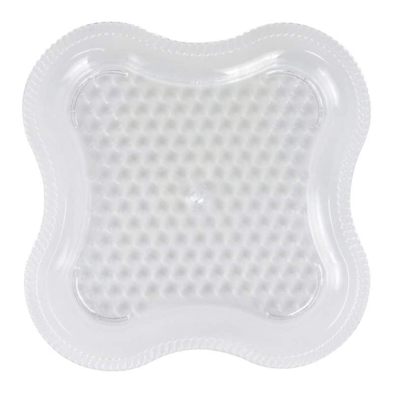 PLATEAU DECO PLASTIQUE TRANSPARENT 20 CM 