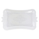PLATEAU DECO PLASTIQUE TRANSPARENT 30x17 CM 