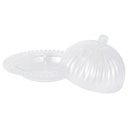 POT DECO PLASTIQUE AVEC COUVERCLE 16X10 CM TRANSPARENT